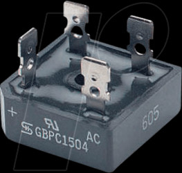 GBPC3506 Bridge rectifier 600V 35A QUAD-28.6