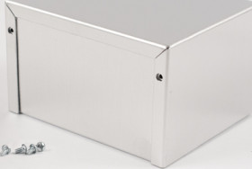 Aluminum enclosure, (L x W x H) 127 x 102 x 76 mm, natural, IP32, 1411LU