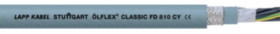 PVC connection and control cable ÖLFLEX CLASSIC FD 810 CY 2 x 0.5 mm², AWG 20, shielded, gray, 0026200/100