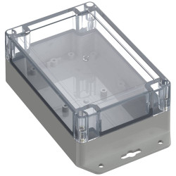 TruComponents 308081 Flanged box Polycarbonate (PC) Light grey