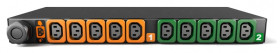 Vertiv GI30075L, Monitorowany, 1U, Poziome, Stal, LED, 10 x gniazdo sieciowe