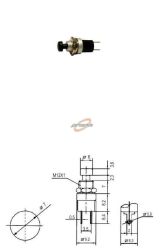 PRZEŁĄCZNIK OKRĄGŁY 7mm OF CZARNY MKX