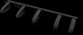 26990346 19" 1 U cable routing panel, black