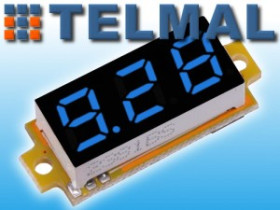 Miliwoltomierz woltomierz DC 0-10V LED niebieski