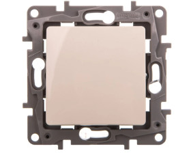 NILOE Przycisk pojedynczy podświetlany 6 A kremowy 764622