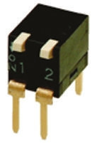 Przełącznik DIP 2-pozycyjny SPST THT 25 mA przy 24 V DC -20 → +70°C