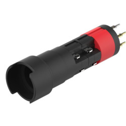 Element wykonawczy przycisku, Siłownik, do uzytku z: Urządzenia przełączające, Czarny, 18, Utrzymane