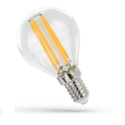 LED E14 kulka 5,5W COG 230V 660lm WW przezr 155021