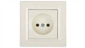 Gniazdo Pojedyncze 2P, Kremowy Asfora Eph3000123