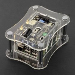 Obudowa Raspberry Pi 3B+/3B/2B i do Allo Katana DAC - przezroczysta