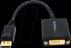 DP2DVI2 adapter, displayport male to DVI female, 25 cm