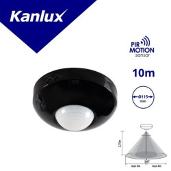 Czujnik ruchu 1200VA 360st. ZONA JQ-37-B IP20 czarny 463