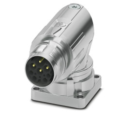 Złącze wielostykowe przemysłowe 9-pinowe M17 Montaż przedni Wtyczka Phoenix Contact