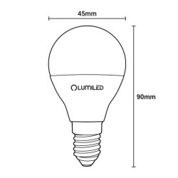 Żarówka LED E14 P40 2,5W = 25W 249lm 6500K Zimna 180 LUMILED