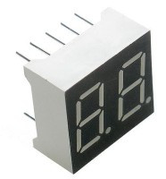 LDD36-1RWK Wyświetlacz podwójny wysokość cyfry: 9.20mm (0.36") wspólna katoda - czerwony