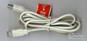 KABEL WTYK USB A - WTYK USB B 2.00M BIAŁY RED LABEL (KABUSB-B-20WRL)