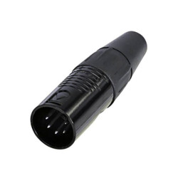 Rean RC5M-BAG XLR Connector 5-Pin Straight Plug 1pc
