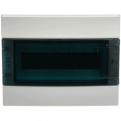 Rozdzielnica natynkowa Mistral65 (N+PE) 1x12 modułów IP65 250x320x155mm drzwi transparentne ABB