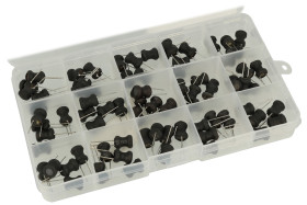 Zestaw indukcyjności; 75szt.; dławik drutowy pionowy; ZD-75-9x12; 2,2÷10000uH; 10%; 9x12mm; przewlekany (THT); 5mm; 0,07÷45ohm