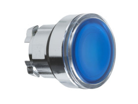 Przycisk płaski niebieski samopowrotny LED metalowy typowa bez oznaczenia ZB4BW363 SCHNEIDER ELECTRIC