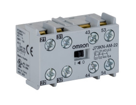 Blok styków pomocniczych Omron 4 2NC + 2NO J73KN Śruba