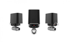 Bezprzewodowy inteligentny zawór odcinający wodę 1/2, kolor czarny, AJAX