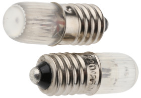 Lampka kontrolna Pomarańczowy 220/250V E10 długość 30mm