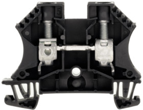 Through terminal block, screw connection, 1.5-16 mm², 2 pole, 57 A, 8 kV, black, 1020310000