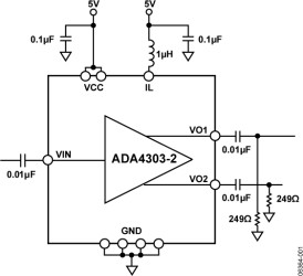 1:2 Single-Ended, Low Cost Active RF Splitter