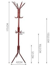 WIESZAK NA UBRANIA BORDOWY