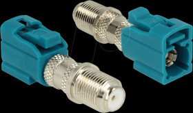 89464 HF adapter, FAKRA Z socket &gt; F socket