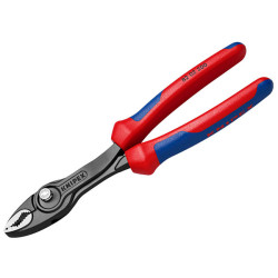 Knipex 82 02 200 SB TwinGrip Slip Joint Pliers Multi-Component Grip 200mm