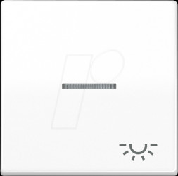 ABAS 591 KO5L WW Wippe mit Lichtleiter, Serie AS, "Licht", alpinweiß