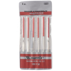 Pilnik iglak okr. 3x140x50mm DIAMENT zestaw 6szt