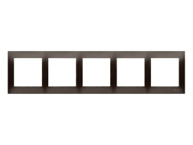 SIMON 54 Ramka 5 pięciokrotna brąz mat uniwersalna do puszek karton-gips IP20/IP44 DRK5/46 KONTAKT SIMON
