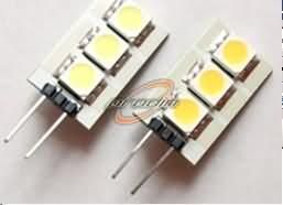 ŻARÓWKA LED G-4 3x5050 0.6W 40lm BIAŁA ZIMNA