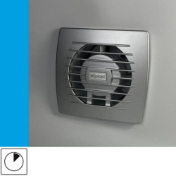 Wentylator domowy Eol 100TSF wyłącznik czasowy, fi 100 mm, kolor srebrny