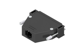 Osłona tylna D-Sub 50 -pinowe Tworzywo sztuczne Proste CONEC