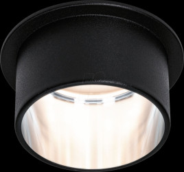 93382 Recessed light Gil, 1 x 6 W, 470 lm, 2700 K, matt black/iron