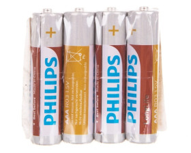 Bateria cynkowo-węglowa R03 / AAA 1,5V LongLife R03L4F/10 /tacka 4szt./