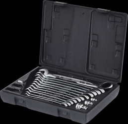 503.4666 Ratchet combination wrench set, reversible, 16 pieces