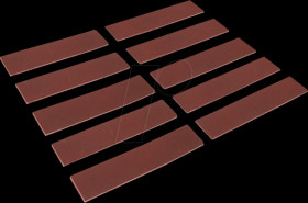 LEDER-100X25X3 Universal soft jaws, self-adhesive, leather, 100 mm, 10 pcs.