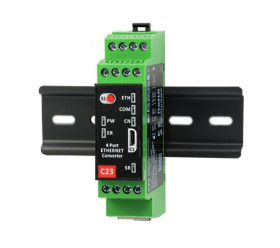 RemoteCOM 4-Portowy Serwer Portów Szeregowych, Ethernet 10/100MB, 4xRS232