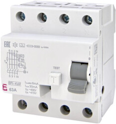 Wyłącznik różnicowoprądowy do stacji ładowania samochodów EFI-4 A eV 63/0.03 002062634
