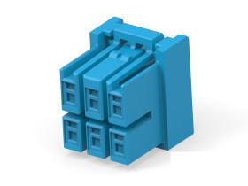 Wzmocnione złącze zasilania 6-pinowe TE Connectivity 300 V AC Żeński