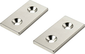 TRU COMPONENTS TC-12250652 Magnes trwały prostokątny (D x S x W) 40 x 20 x 5 mm M4 Maksymalna temperatura graniczna: 150