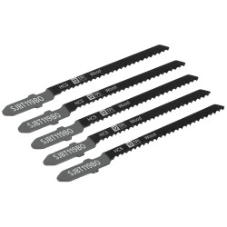 Sealey SJBT119BO Jigsaw Blade General Wood 75mm 12tpi - Pack of 5
