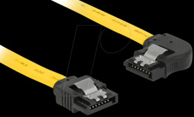 83957 SATA 6 Gb/s male&gt;male lft. ang. 10 cm yellow