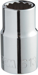 Nasadka dwunastokątna z gniazdem 1/2 in 1 1/16cal SAM