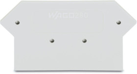 End/Intermediate plate for terminal block, 280-362